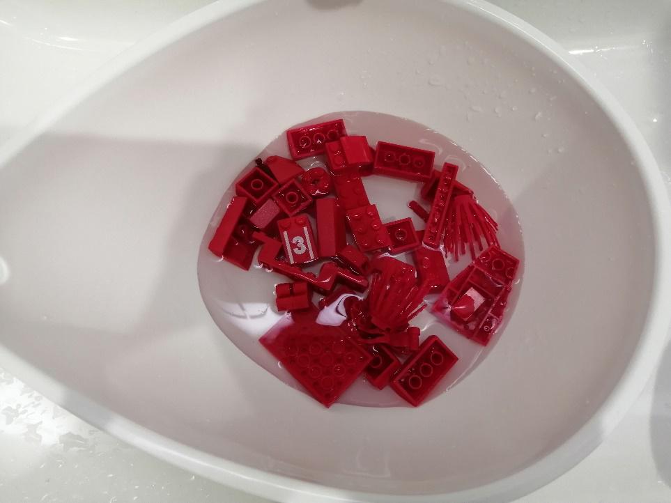 レゴの梱包前の洗い方