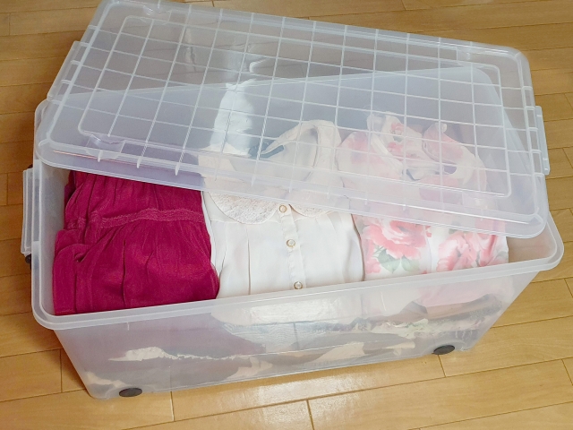 衣装ケース梱包方法
